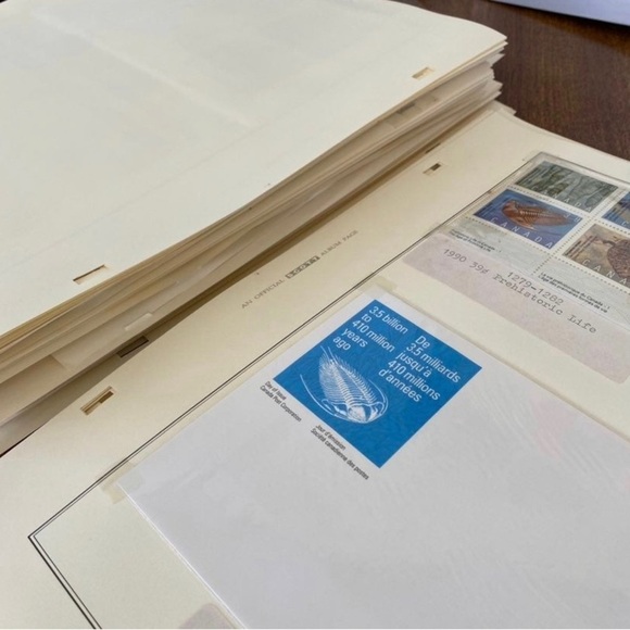 Canada Postage Stamps First Day Covers Lot of 90 Stamps Envelopes Scott Album - Picture 2 of 9